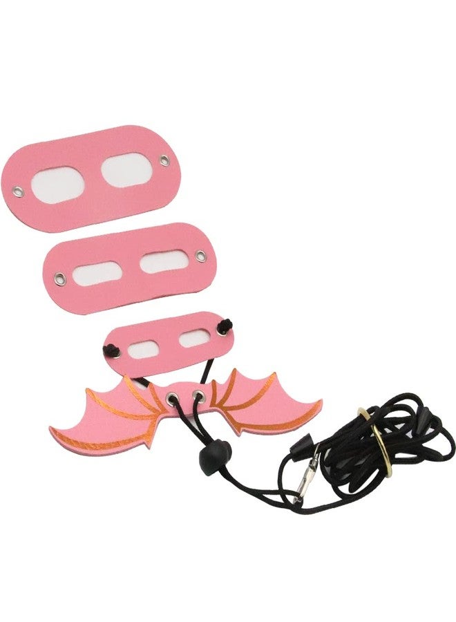 Abustle pig Adjustable Bearded Dragon Leash Harness,3 Size Pack Leather Wings Safty Walking Leash for Bearded Dragon Lizard Reptiles (Pink) - Image 2